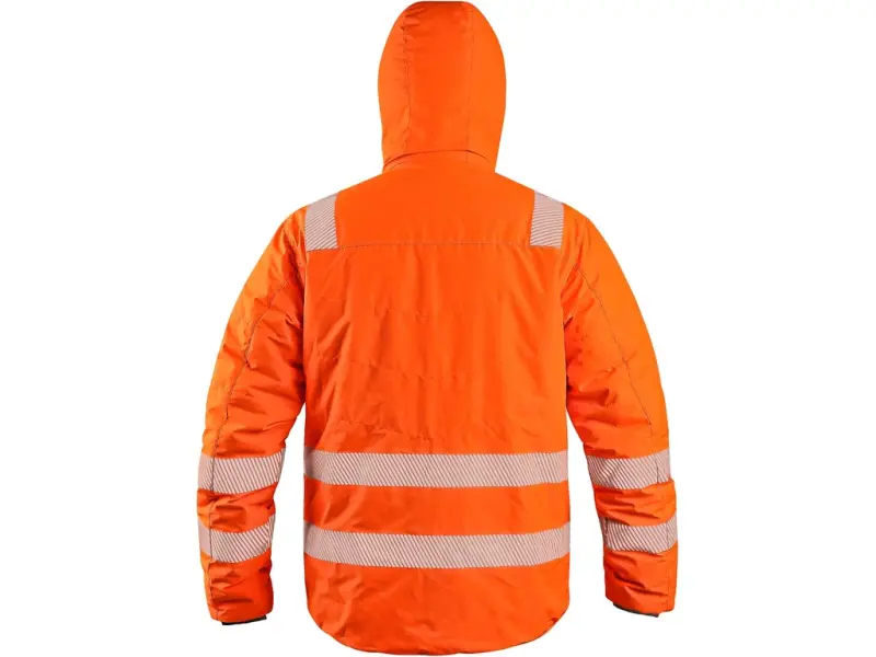 Bunda CXS CHESTER, výstražná, oboustranná, oranžovo-modrá, vel. 2XL